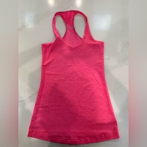Lululemon size 4 racerback tank in hot pink